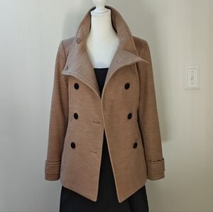 H&M Women's Classic Brown Pea Coat